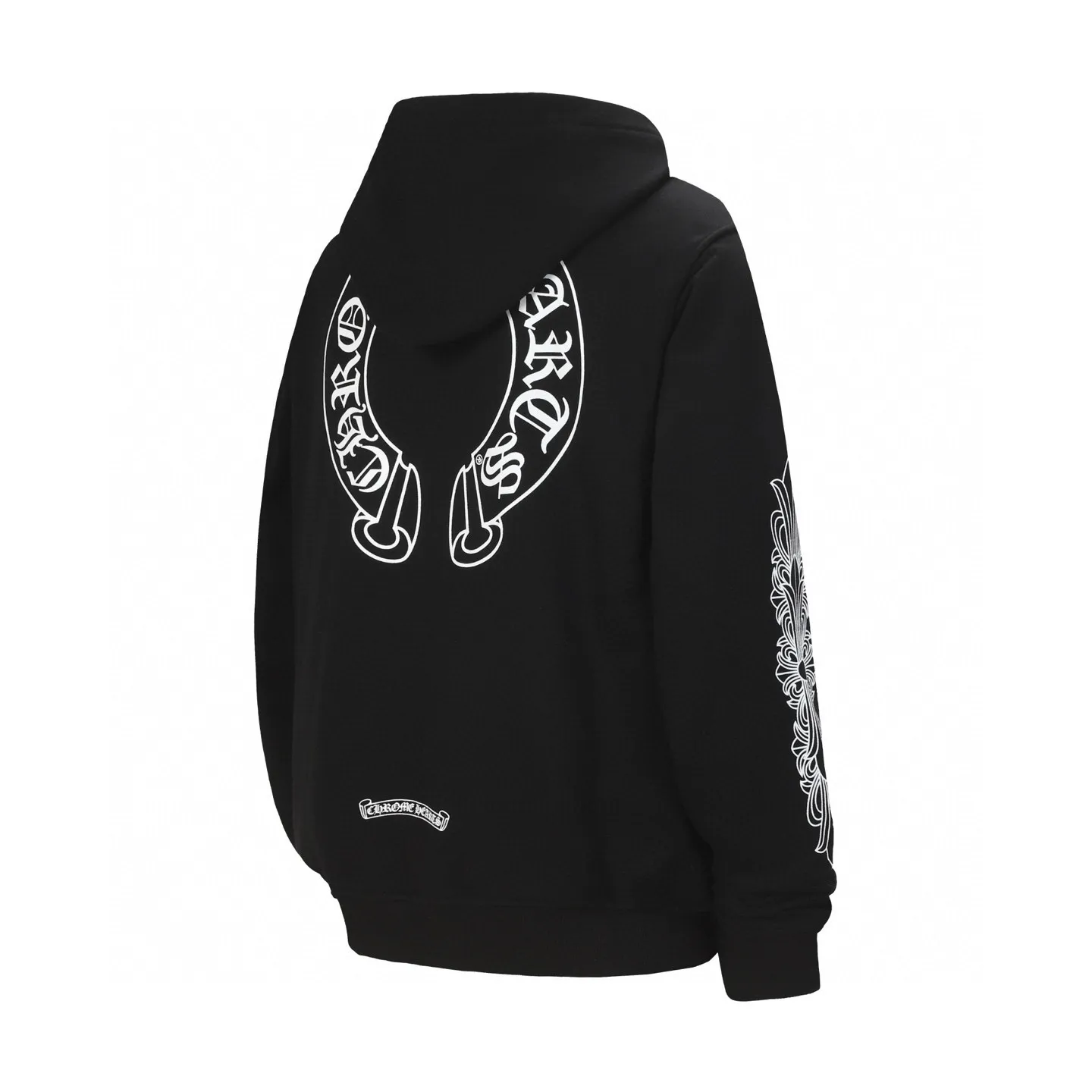 P230 #2120 cross-border model, please do not place an order if you are pursuing quality - Chrome Hearts/Chrome Hearts basic horseshoe Sanskrit printed hooded sweatshirt - High weight, high density and high quality, soft, delicate and skin-friendly wool, soft and silky to the touch, excellent warmth and skin-friendly properties - Customized weaving and dyeing, no color difference, no matter the fabric or workmanship details, beat the ordinary version on the market - Hardware zipper accessories are all customized, full of details -Colour: black White -Size: S M L XL